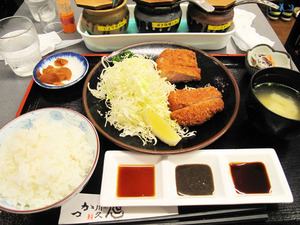 黒豚ロースカツセット1,800円@とんかつ川久
