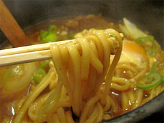 8ランチ:石焼牛すじカレーうどん麺@浪花うどん満永