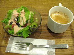 ランチ:サラダ・コーヒー@PIZZAREVO(ピザレボ)・薬院