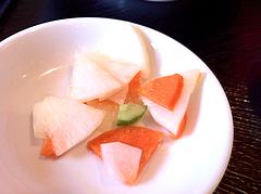 中華ランチ:漬物@萬福楼・フォレオ博多