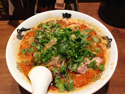 12パクチーカラシビ味噌らー麺880円@鬼金棒(きかんぼう)