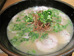 料理:白湯鶏叉焼麺(あっさり)850円@ラーメン・ランチ・たらふくまんま・春吉