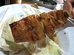 料理:しろ180円@焼鳥牛作・福岡市中央区小笹