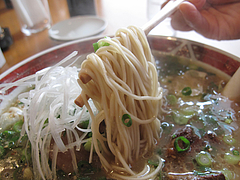 料理:角煮らーめん麺@ラーメン本舗・博多葱一・天神