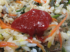 9ランチ:コチュジャン混ぜる@ビビンバ・韓国冷麺専門店・菜ずき・天神