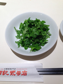 8香菜トッピング210円@謝甜記(しゃてんき)