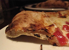 ディナー:マルゲリータ断面だ@Pizzeria Da Gaetano(ピッツェリア・ダ・ガエターノ)・薬院・福岡