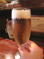 料理:ランチビール250円@串揚げ・ひょうたん・赤坂店