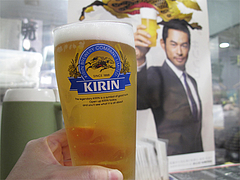 料理:小ビール@一竜・川端商店街