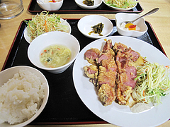 6ランチ:合鴨ロース唐揚げあんかけ定食600円@中華・翔悦