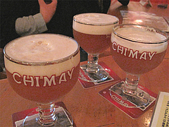 4ベルギーのシメイビール・ホワイト・生(CHIMAY)@ベースキャンプ・薬膳カレー・大名
