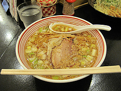12ランチ:ばくだん屋のらーめん650円@廣島つけ麺本舗・ばくだん屋・大橋店