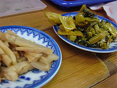 漬物取り放題@長浜ラーメン名島亭