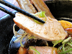 ランチ:博多つけそばの地鶏スライス@博多つけ蕎麦・串揚げ・博多大乗路・櫛田神社