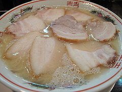 6ランチ:特肉とんこつ500円@博多屋台ラーメン・満麺屋・天神