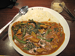 料理:牛もつほうれん草カレー@COCO壱番屋(ココイチ)