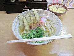 ランチ:ごぼう天うどん480円@さぬきうどん大木戸・福岡舞鶴店