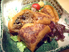 ヘルシーおから春巻750円@酒食家・博多ひさご・博多区春吉