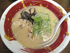 6ランチ:あっさり豚骨ラーメン580円@ららららーめん・福重店