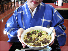 料理:小倉名物肉うどん丼@白頭山・福岡店