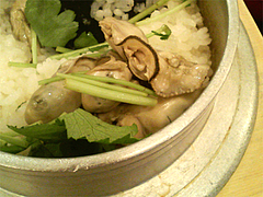 料理:かき釜めしアップ@釜めしビクトリア・新天町・天神
