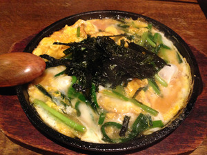 8にら玉鉄板焼き