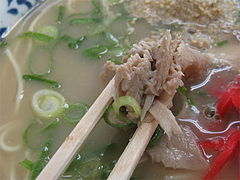 料理:ラーメン肉(チャーシュー)@元祖ラーメン長浜家・福岡