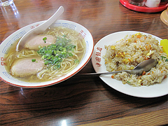 料理:ミニヤキメシセット680円@中国飯店・福岡市中央区平和