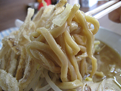 料理:ラーメンの太麺@博多麺業・島系・春吉店