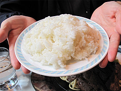 料理:牛肉スタミナ焼のご飯@エルボン・博多区古門戸町