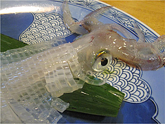 5料理:いかの活造りアップ@河太郎・中州本店