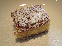 12ランチ:レモンとレーズンのケーキ@ピッツェリア・ファリーナ・渡辺通・高砂