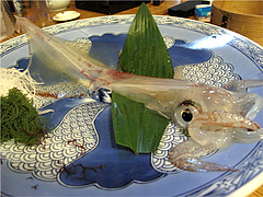 6料理:いかの活造り食後@河太郎・中州本店