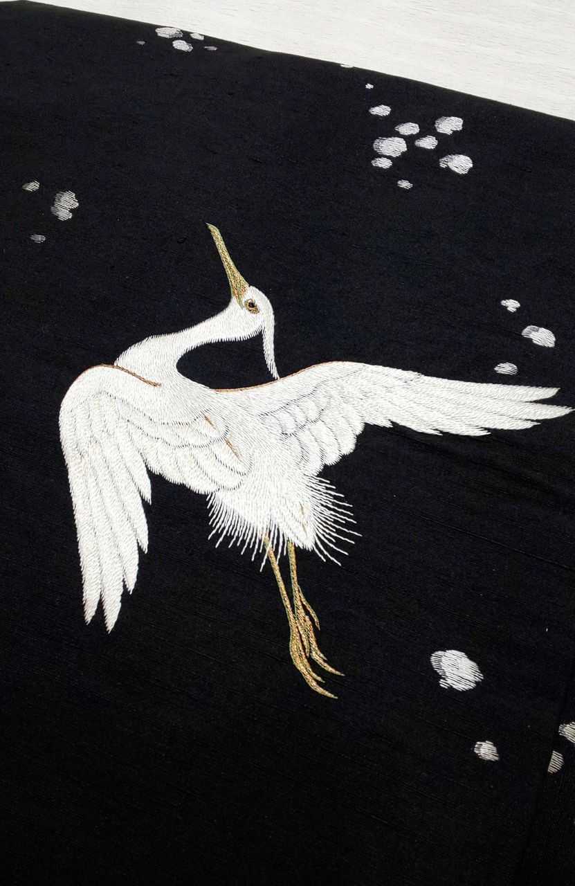 白鷺 刺繍 名古屋帯 apas.lat