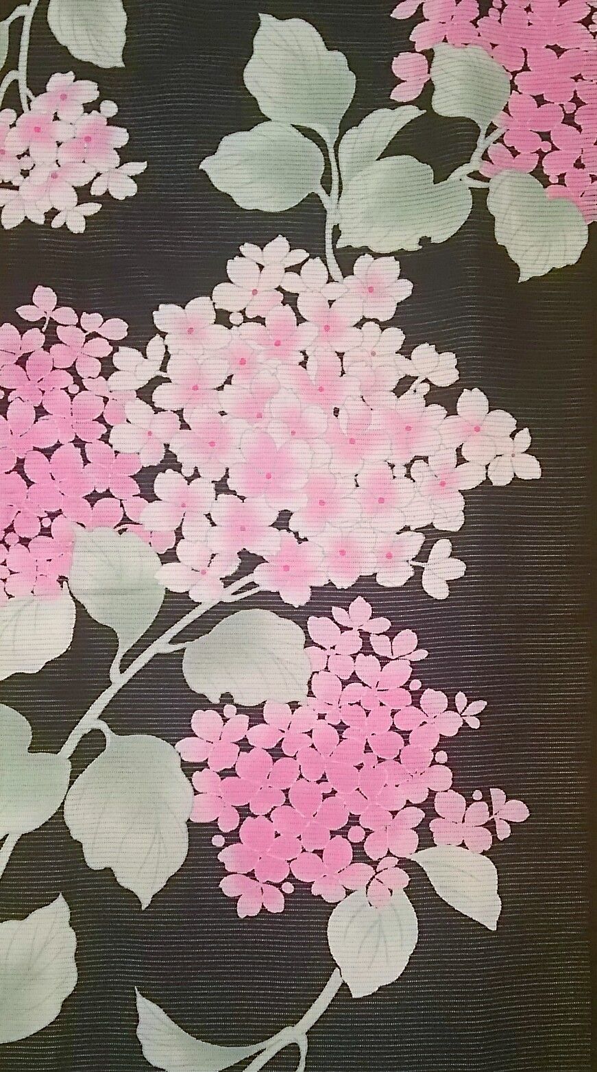 【ご予約品】 花古今 綿絽浴衣～紫陽花～ ぶどうの木の小りす : 着物・浴衣