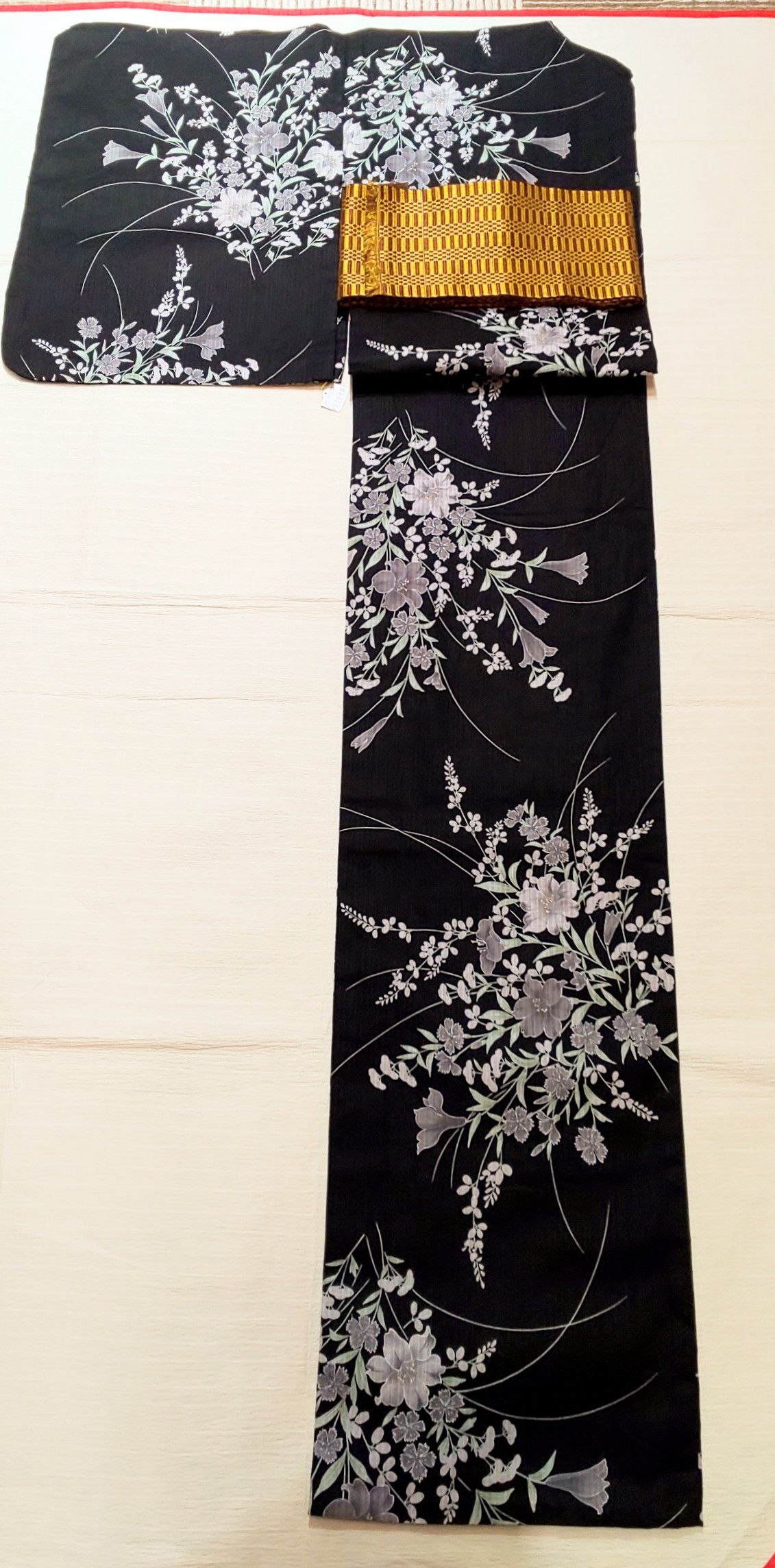 【No.97】綿麻の浴衣　中古美品　（夢工房） No.97】綿麻の浴衣 中古美品 （夢工房） 寒く