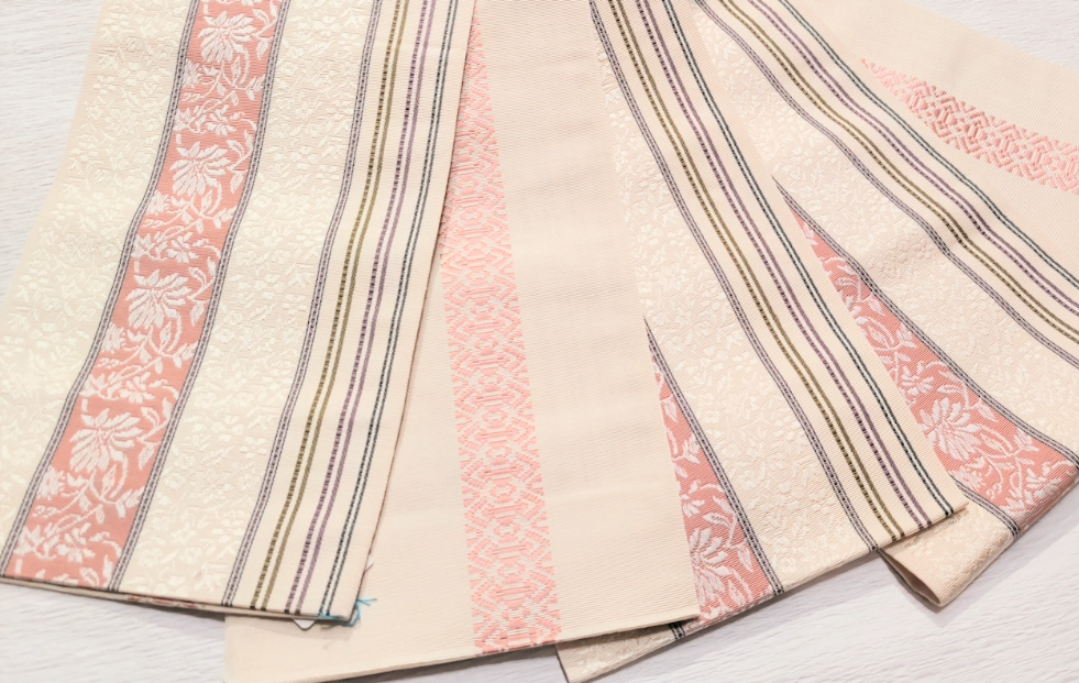 有松鳴海絞り186　半幅帯　博多織　2点セット 有松鳴海絞り186 半幅帯 博多織 2点セット