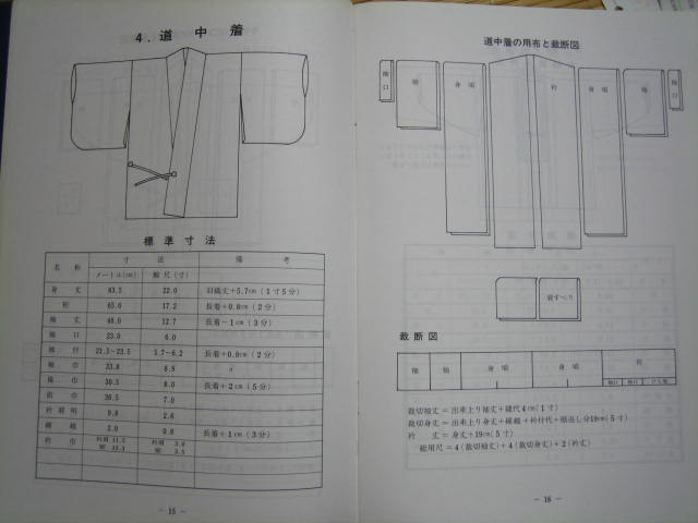 和裁の教科書 着物縫製室 製作の日々２