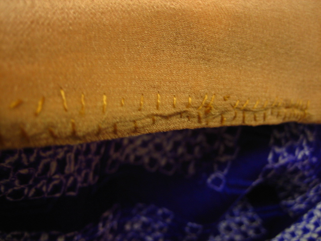 着物縫製室 製作の日々2 : 真綿入りの裾