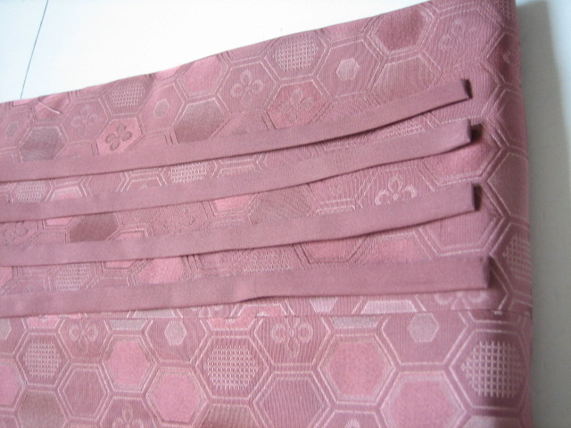 一つ紋の小紋を雨コートに 仮縫い 着物縫製室 製作の日々２