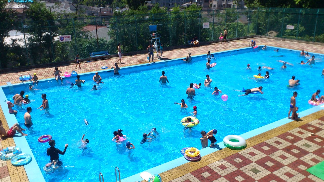 綱島公園プールデビュー Kinのblog