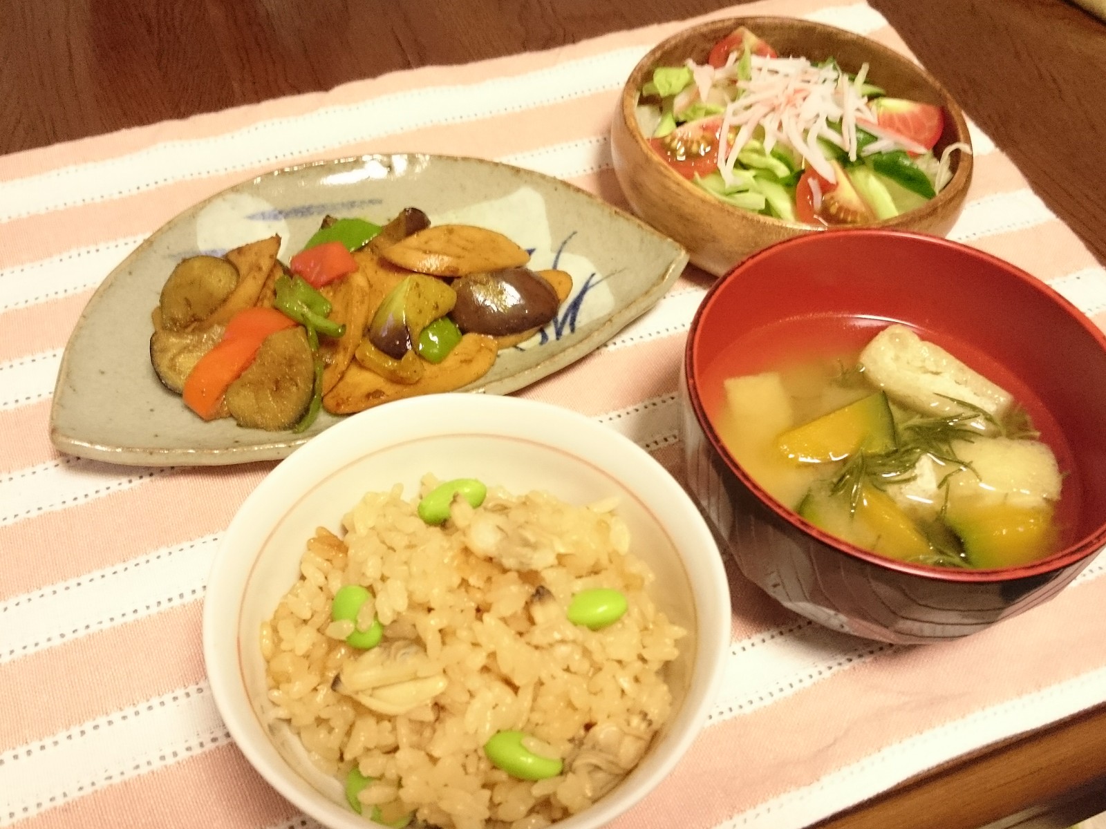 浅利と枝豆の炊き込みご飯の献立 健康料理帖
