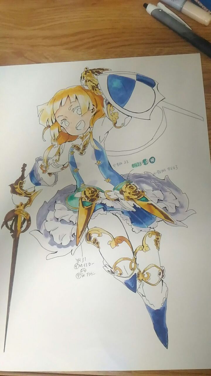 模写 フェンサーちゃん 3 絵の練習をするだけのブログ