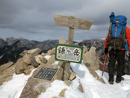 鎌ヶ岳山頂 鎌ヶ岳山頂