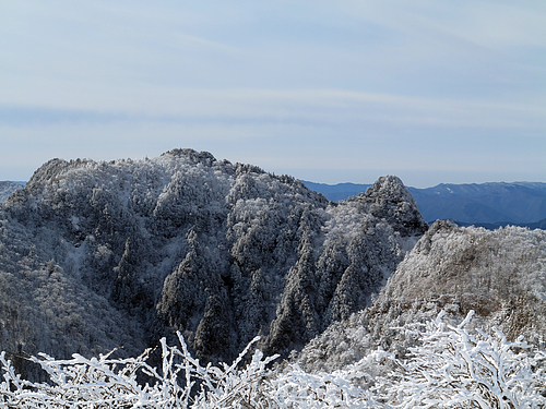 山上ヶ岳より稲村岳と大日山 山上ヶ岳より稲村岳と大日山