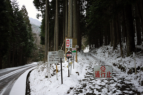 雨乞岳甲津畑ルート登山口 雨乞岳甲津畑ルート登山口