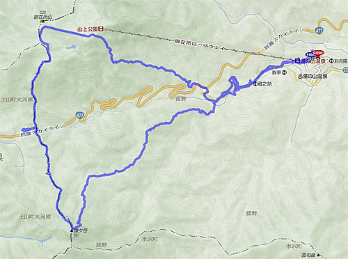 鎌ヶ岳〜御在所_縦走ルート 鎌ヶ岳〜御在所_縦走ルート