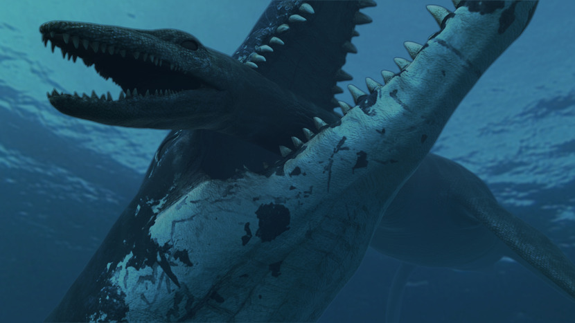 pliosaur-crushing-down-on-plesiosaur-AtlanticZoo