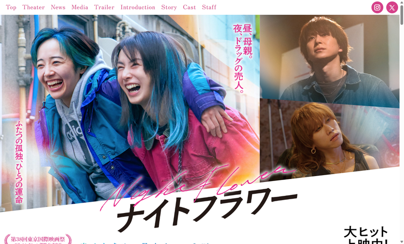 映画『ナイトフラワー』-大ヒット上映中