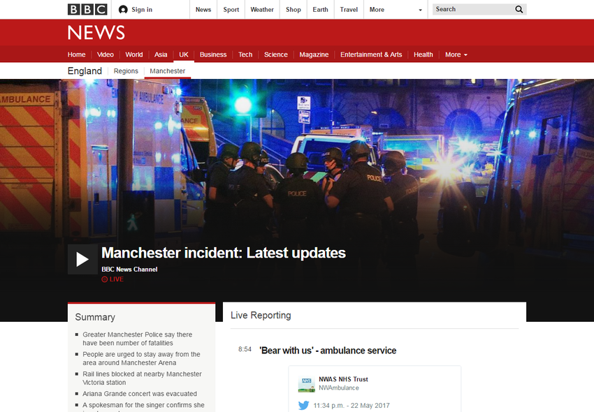 Manchester incident  Latest updates   BBC News